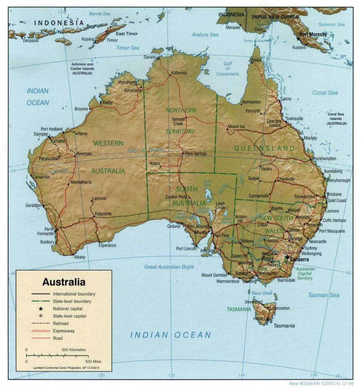 Gratuit Australie Sur Carte Gratuite Carte De L Australie L Australie Et La Nouvelle Zelande Oceanie