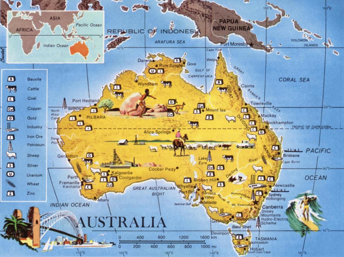 carte de la ressource en Australie