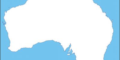 Carte de l'Australie contour