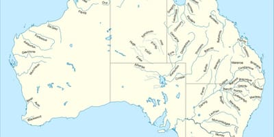 Les rivières en Australie à la carte