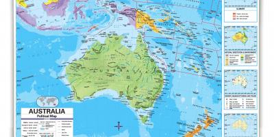 L'australie et les pays environnants carte