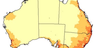 Carte de la Population de l'Australie