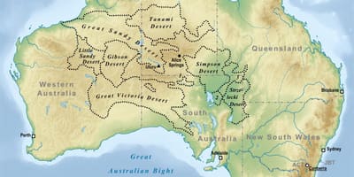 Désert de l'Australie à la carte