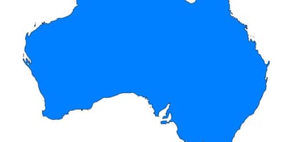 Carte de vecteur de l'australie