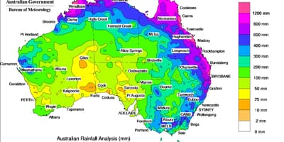 Météo carte de l'Australie