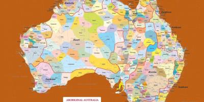 Autochtones carte de l'Australie