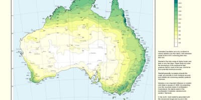 Australien précipitations carte